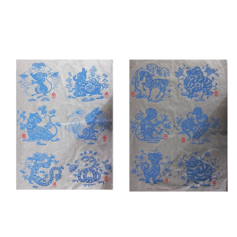 Ceramic Transfer Paper Underglaze Blue and White Decals Medium and High Temperature Underglaze Decals for Ceramics