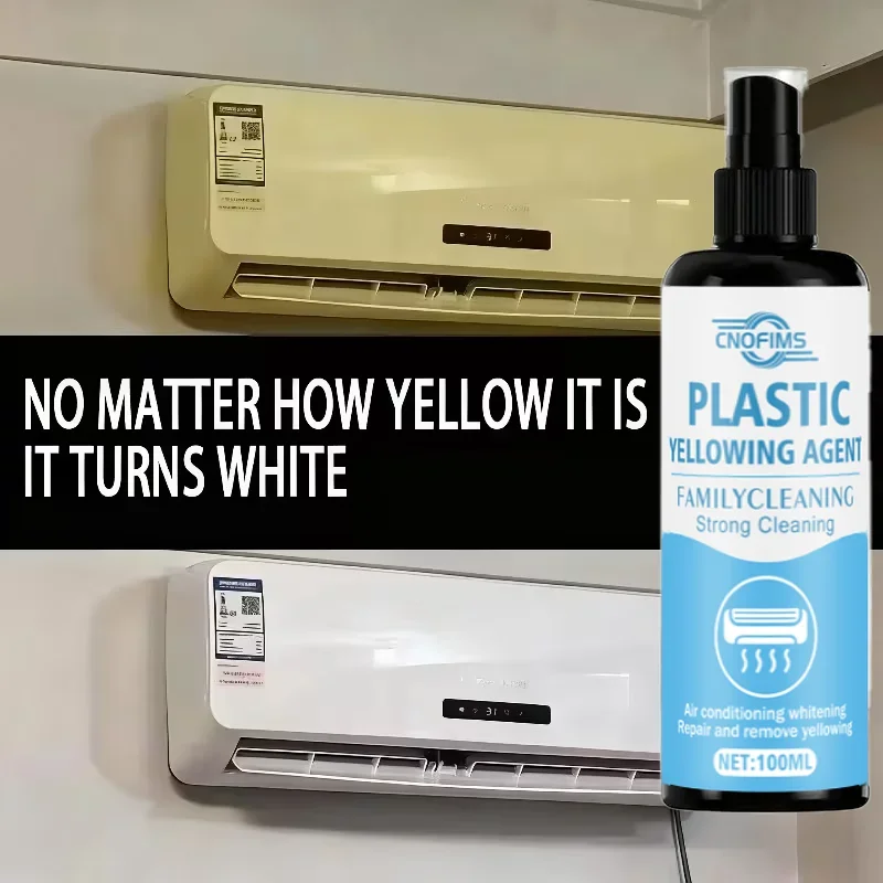 Fasilawei Plastic Yellowing Removal Spray: Fast-acting for Car/AC/appliances—restores white,safe, long-lasting protection, easy
