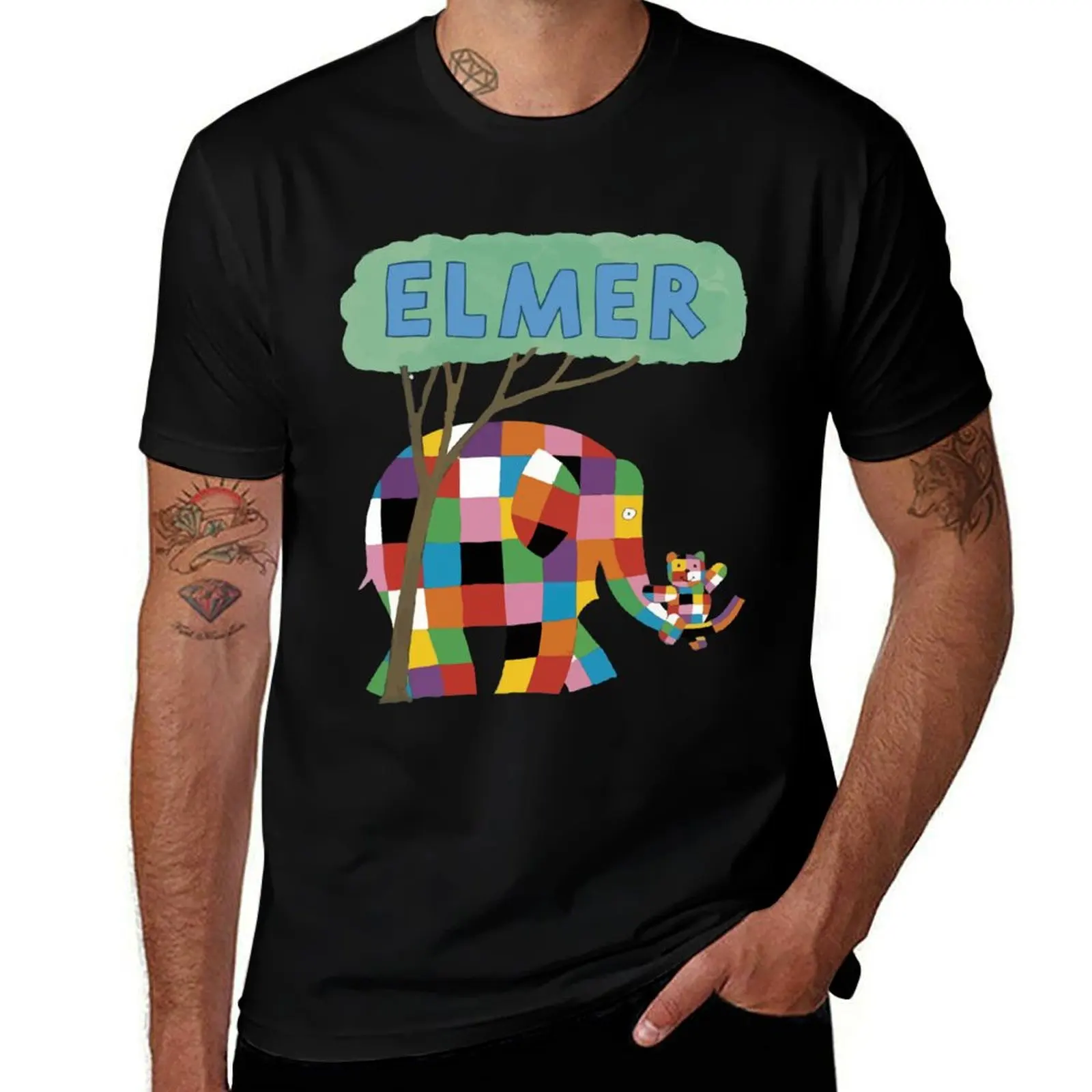 Elmer and the Lost Teddy T-Shirt Blouse basketball graphic tees sports fans mens funny t shirts