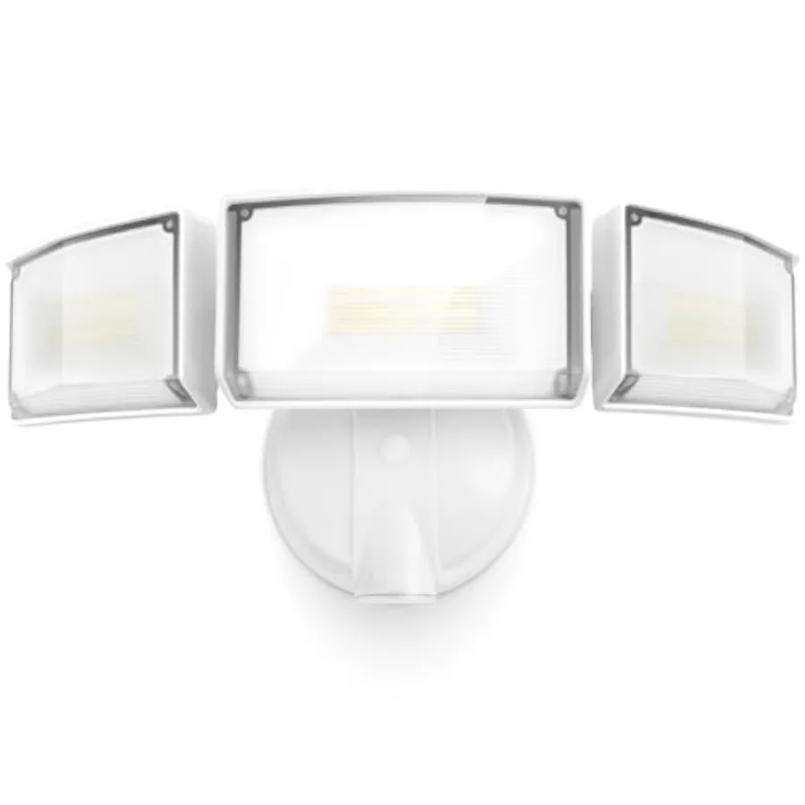 

75W 8000 Lumen Floods Light Outdoor, Switch Controlled LED Security Lights with 3 Adjustable Heads, 5000K Daylight, IP65 Waterp