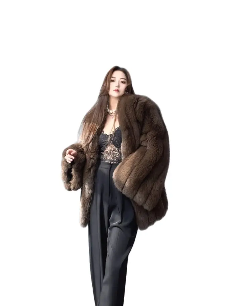 Fangtai 2023 Natural Real Fox Fur Coat Women Fur Coat Winter Warm Luxury Plus Size Jackets Clothing Free Shipping Female Vest