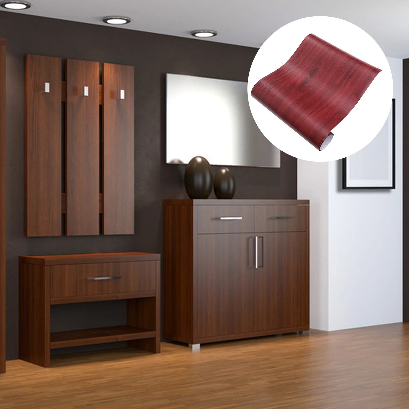 

1 Roll Waterproof Self Adhesive Wallpaper Peel and Stick Kitchen Wall Sticker Durable Countertop Cabinet Contact Paper