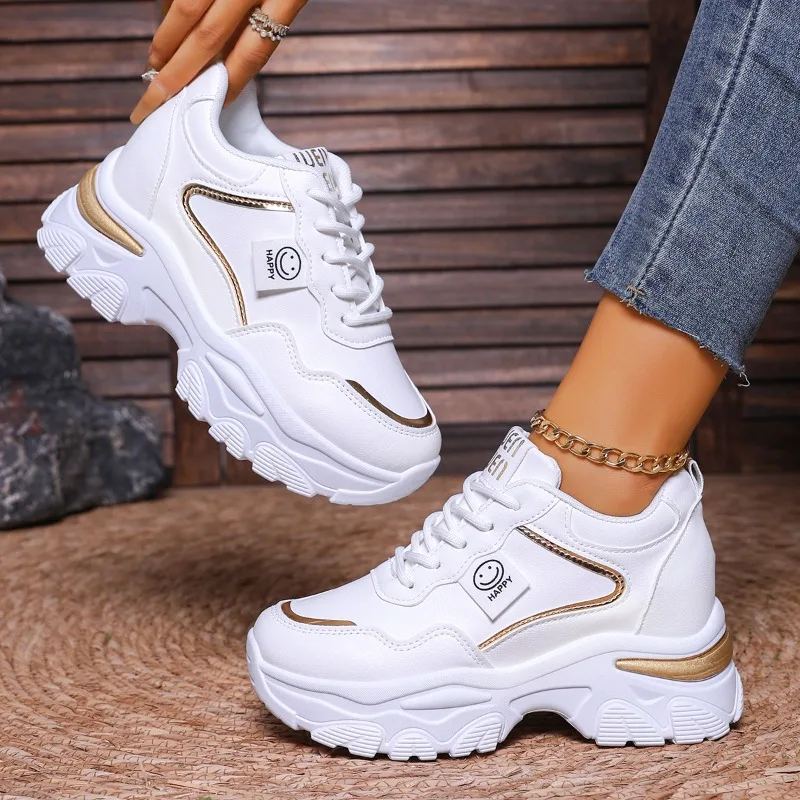 2026 New Thick Bottom Ultra Light Women's Sneakers Casual Comfort Loafers Fashion Simple Breathable Women Shoes Tênis Feminino