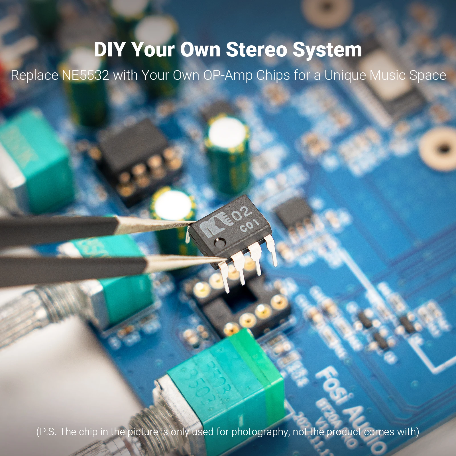 Fosi Audio TPA3255 بلوتوث مكبر كهربائي الصوت 300 واط x2 ستيريو HiFi صغير فئة D أمبير باس ثلاثة أضعاف للمسرح المنزلي BT20A Pro #3