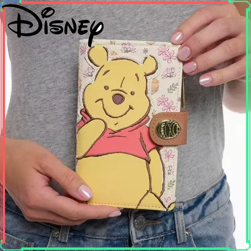 Loungefly Winnie The Pooh Wallet For Women Cute Small Leather Purse Short Bank Card Bag With Cartoon Pooh Bear Design Gifts - view 2