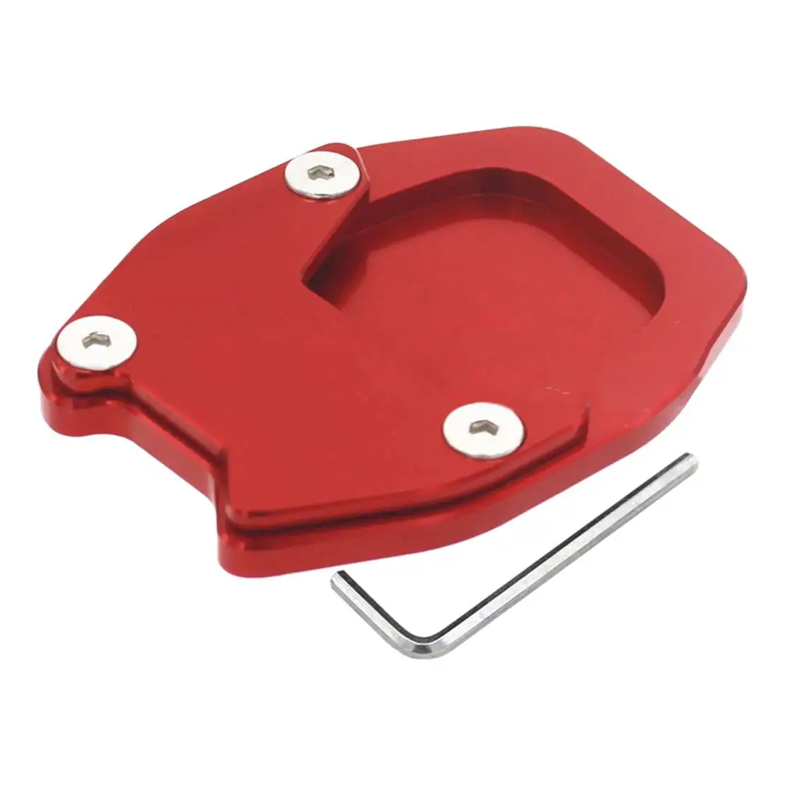 Rode Motor Voet Zijstandaard Vergroten Plaat Kickstand Extension Pad Fit Voor Honda X-ADV 750 NC750X 2021 2022 2023 2024