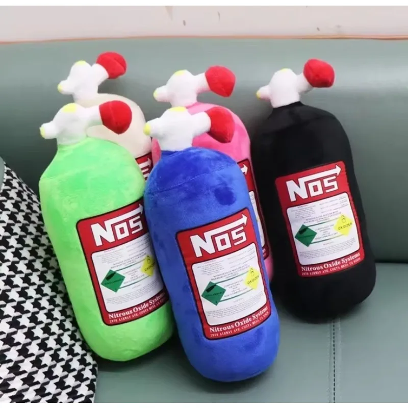 Новая автомобильная подушка для шеи, автомобильный подголовник для водителя, передняя NOS, бутылка из оксида нитроса, декоративная подушка для автомобиля, плюшевая подушка, автозапчасти