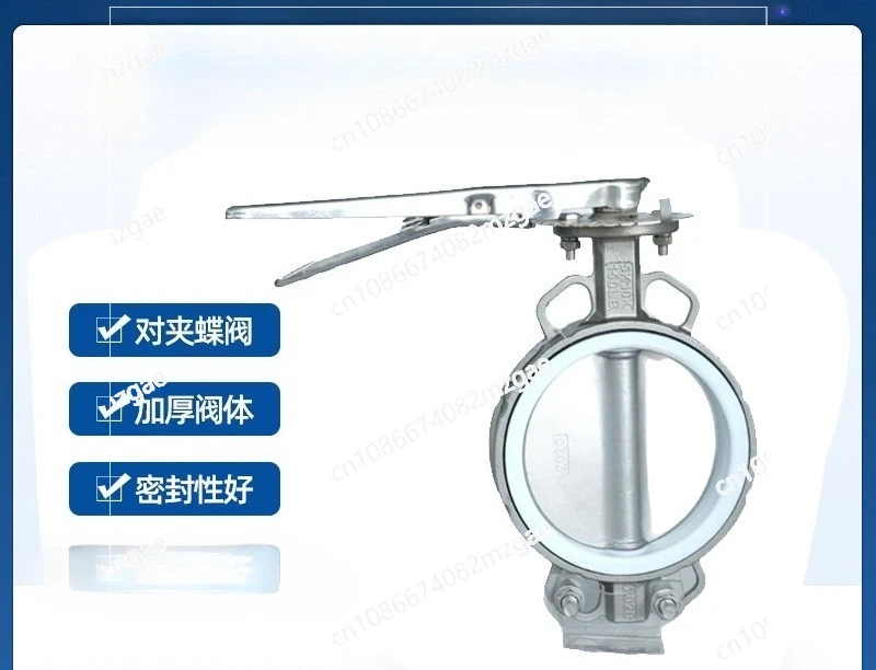 

All stainless steel clamping butterfly valve Manual 304 stainless steel butterfly valve handle clamping