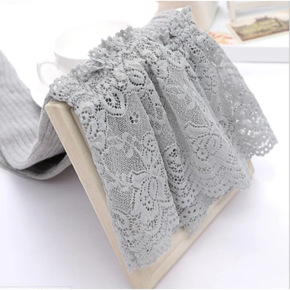 Thigh High Socks for Women Fashion Lace Top Cotton Long Stockings Over the Knee Leg Warmer