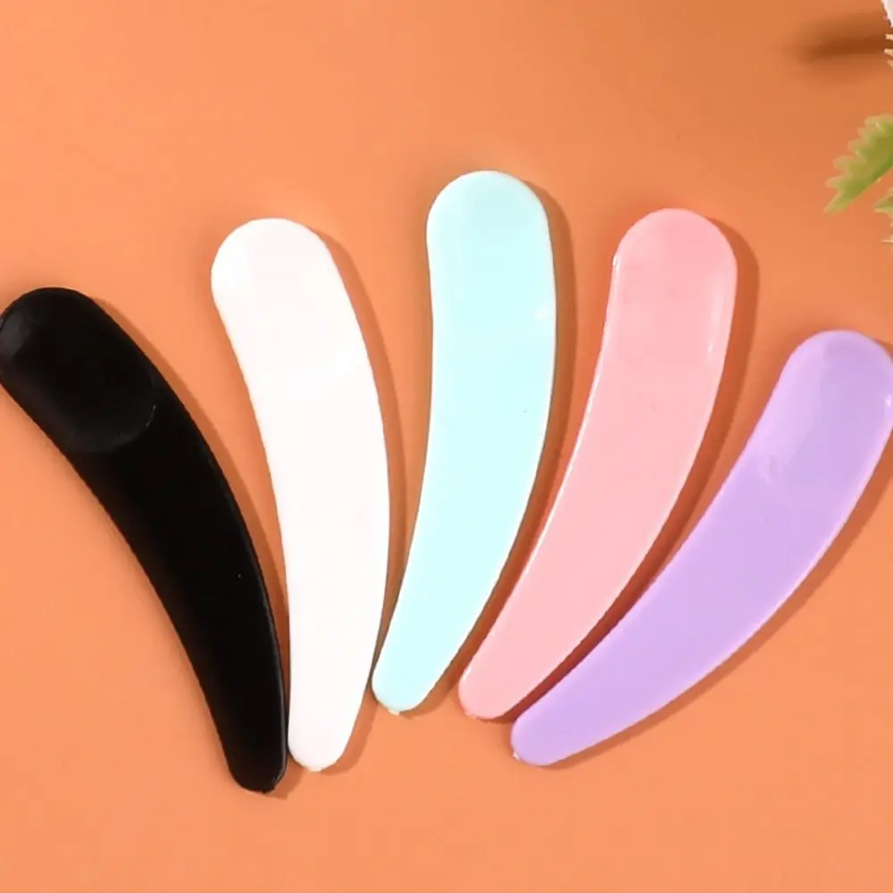 5 unids/set de cucharas de crema para máscara desechable, Mini espátula mezcladora, cuchara curva, barra de crema para ojos, kits de herramientas de belleza para el cuidado de la cara