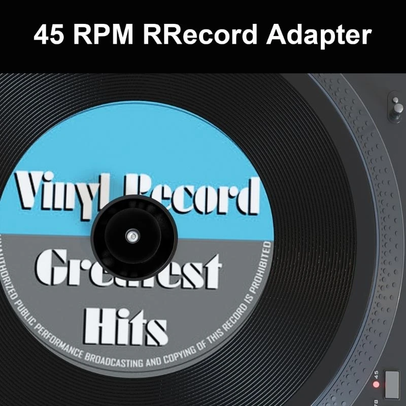 B03F Aluminum Metal Center Adapter Replacement for 45RPM Record Stable and Reliable tTurntables Weight Enhancer
