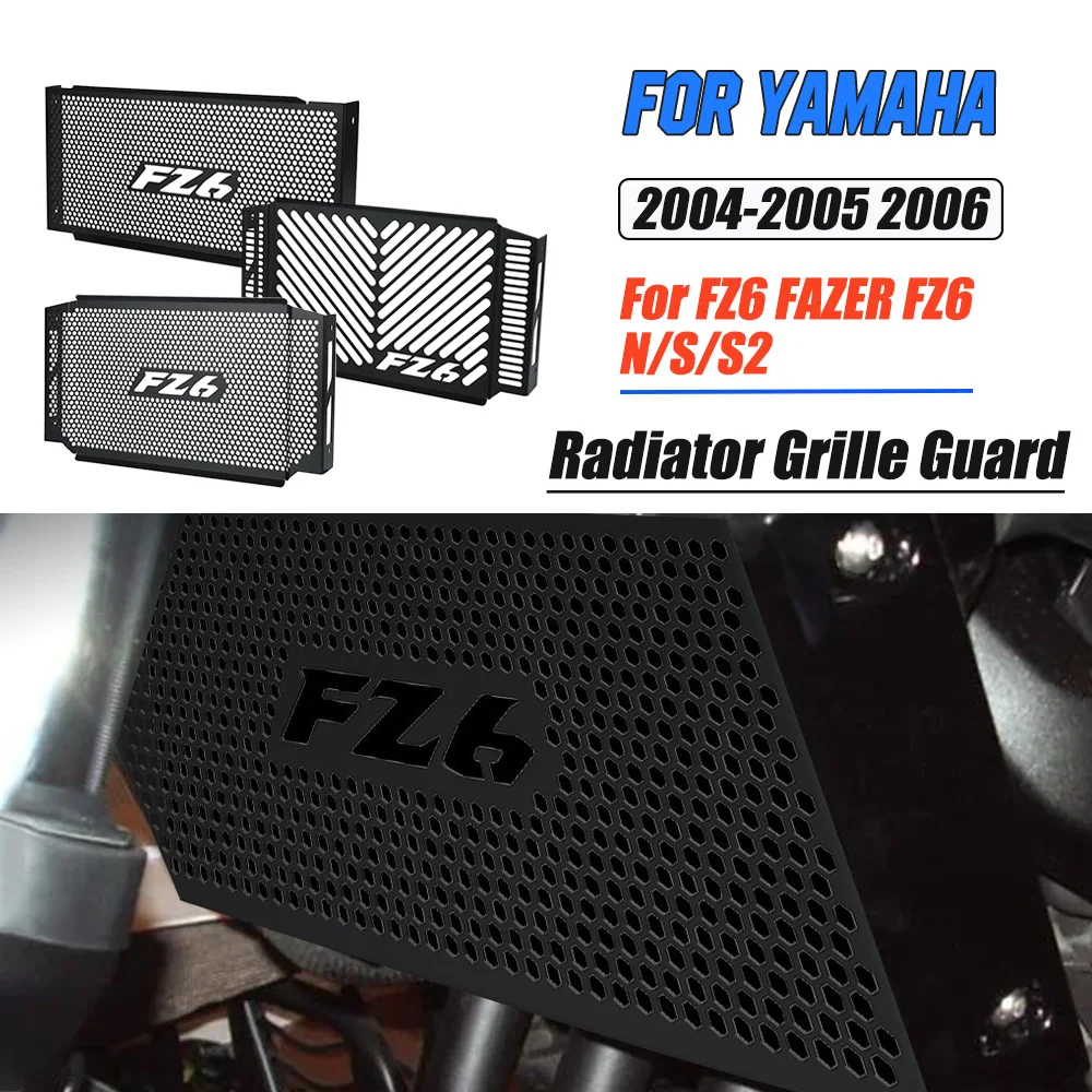 

Motocycle Radiator Grille Cover Water Tank Guard Protection FOR YAMAHA FZ6 FAZER FZ6 N/S/S2 2004 2005 2006 Radiator Guard Cover