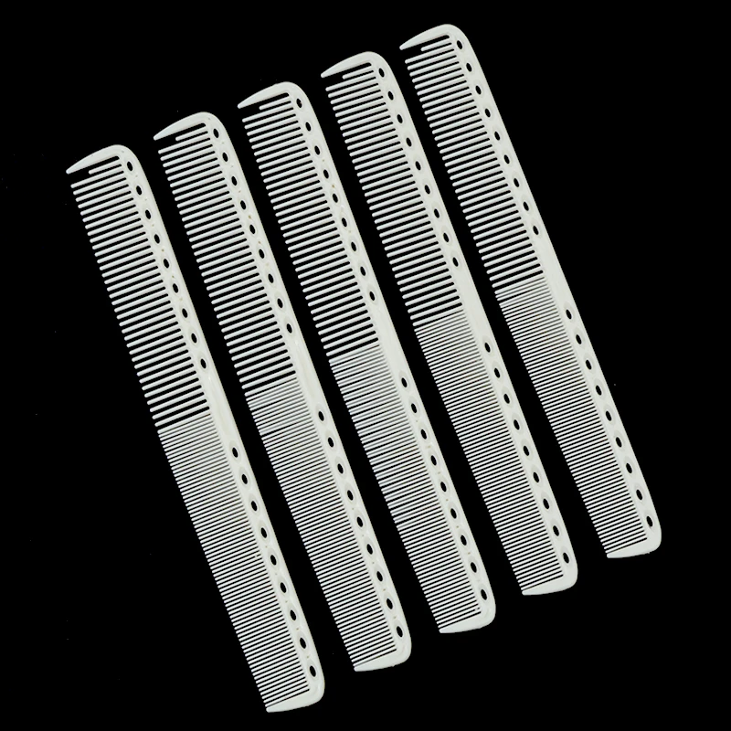 

1pcs/5 Pcs Barber Haircut Comb - Hollow Design, Dual - Density Teeth, Ideal for Salon, Flat - Top Cutting & Clipper Work