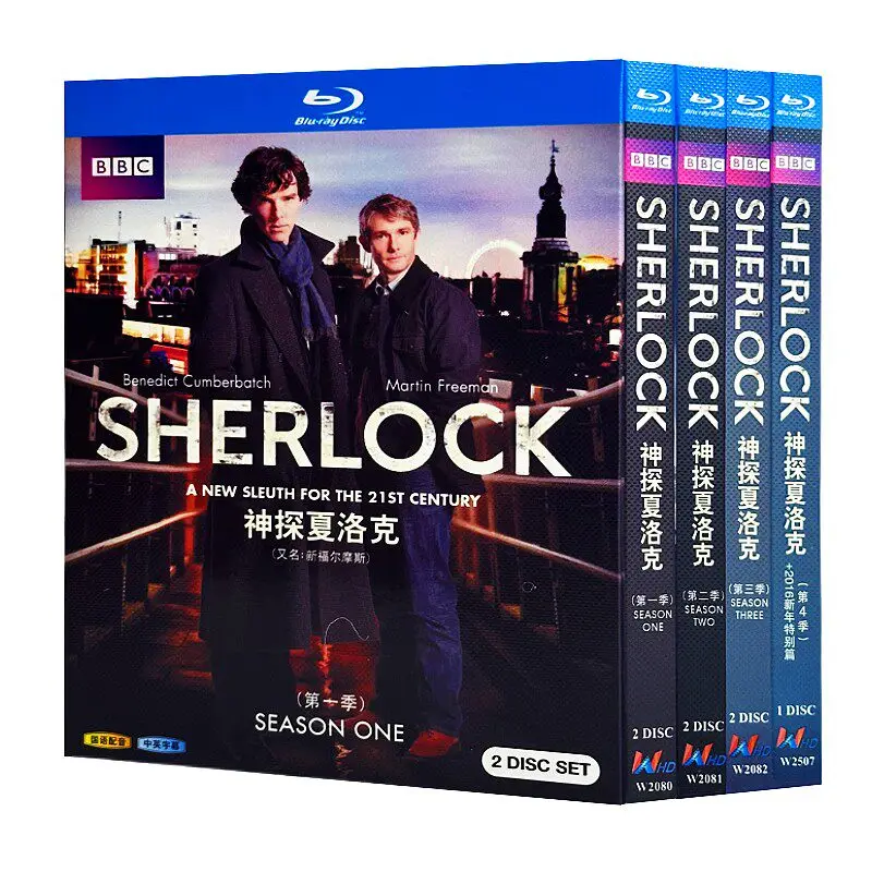 

BD Blu-ray Ultra HD British TV Series BBC Sherlock Holmes / Sherlock Seasons 1–4 plus 2016 Special Edition