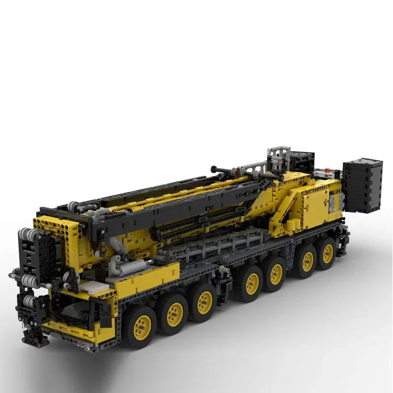 New Version MOC-185703 Improved MOC-163993 GMK7550 7 Axis Mobile Crane Truck Building Block Toy 5347PCS Kids DIY Christmas Gift