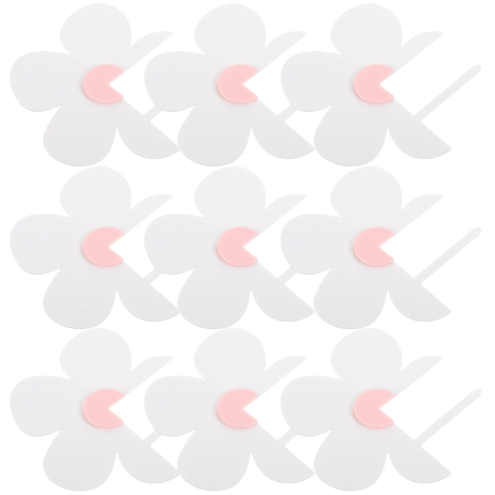 

10 Pcs Flower Shaped Acrylic Cake Inserts Elegant Lightweight Decorations Birthday Wedding Party Toppers Cupcake Flower Cake