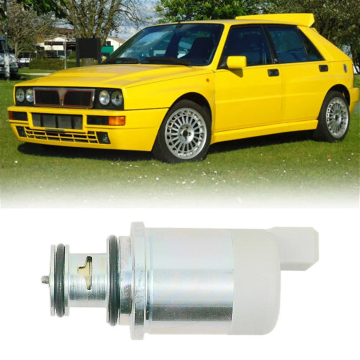 #525L Idle Air Control Valve for Ford Fiat Lancia Cosworth Alfa Romeo YB09853 60808200 7740101 (Silver)