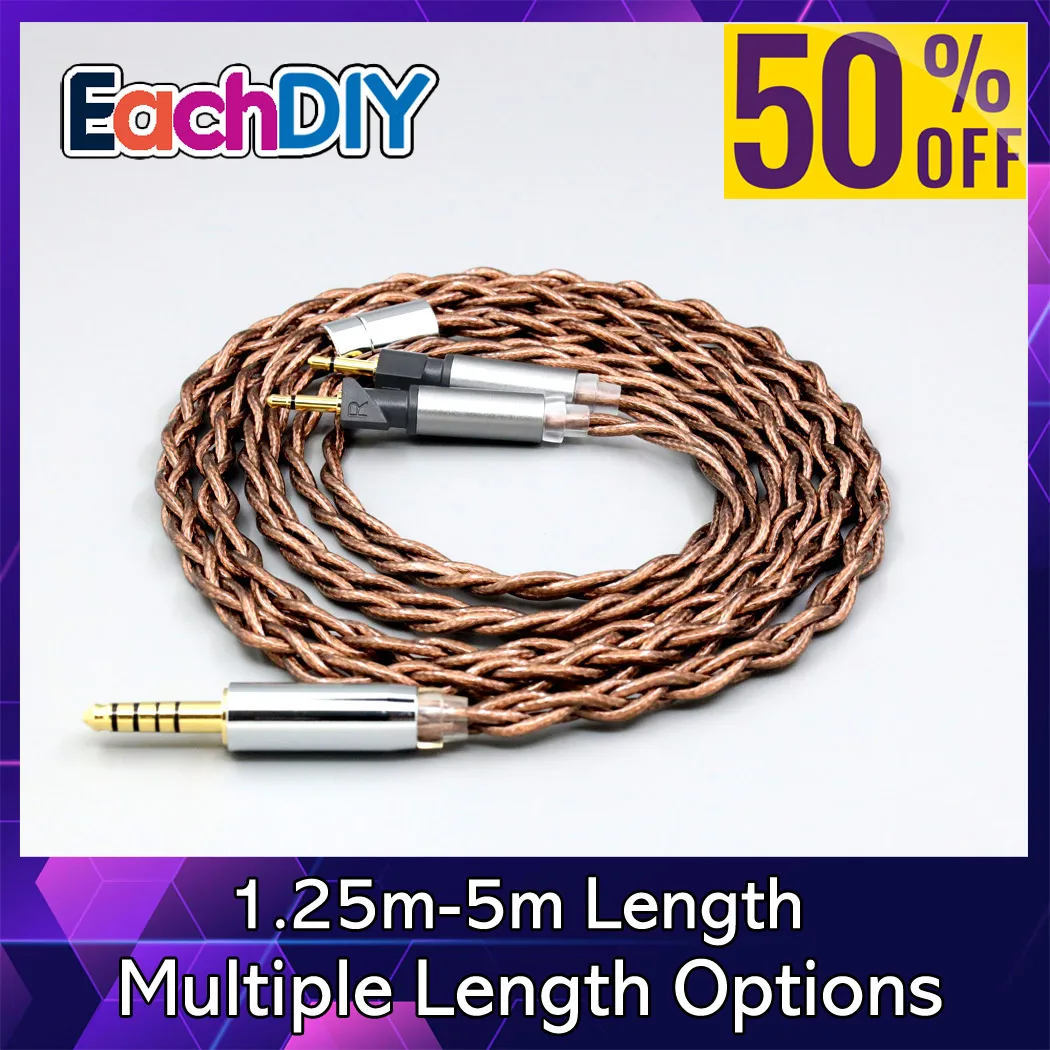 

99% 24k Gold 7n Pure Silver Graphene Shield Headphone Earphone Cable For Abyss Diana v2 phi TC X1226lite 1:1 Pin LN008541