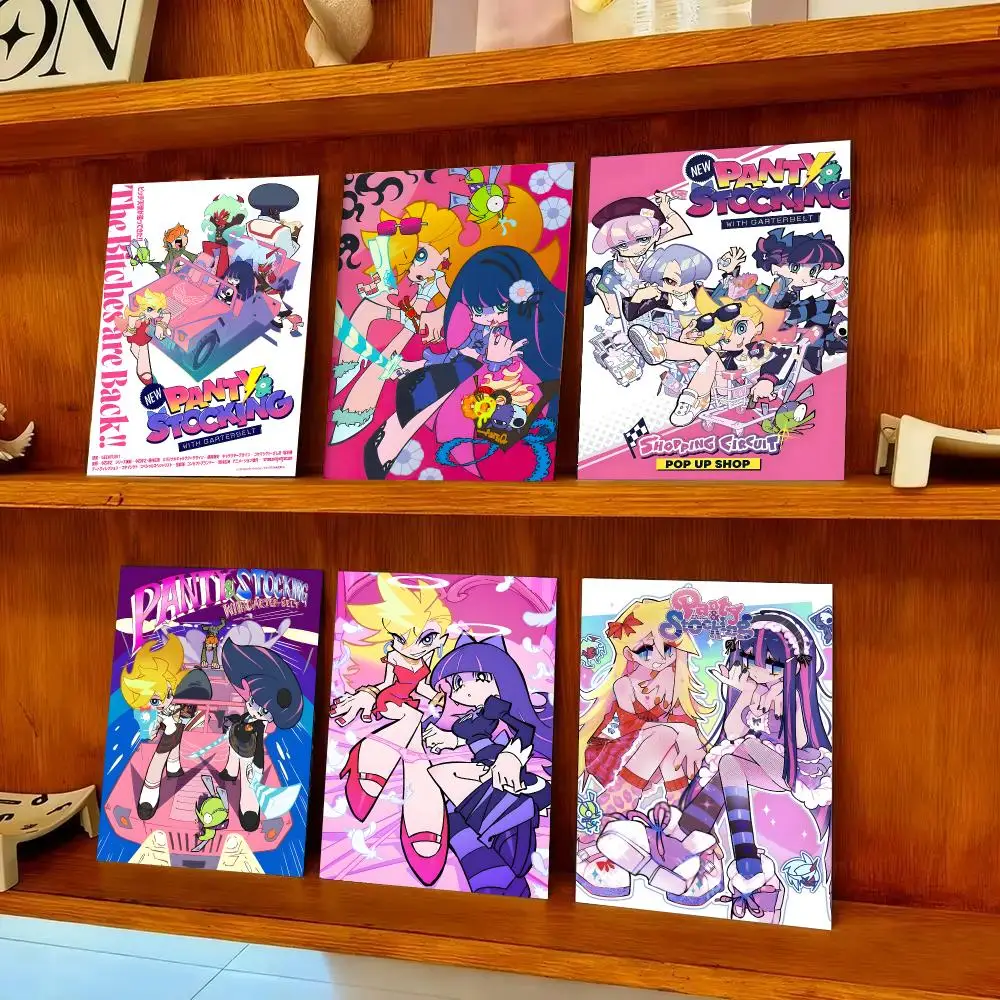 P-Panty And Stocking Poster HD Art Sticky Wall Waterproof Home Bedroom Bar Aesthetic Decoration Perfect Room Decor