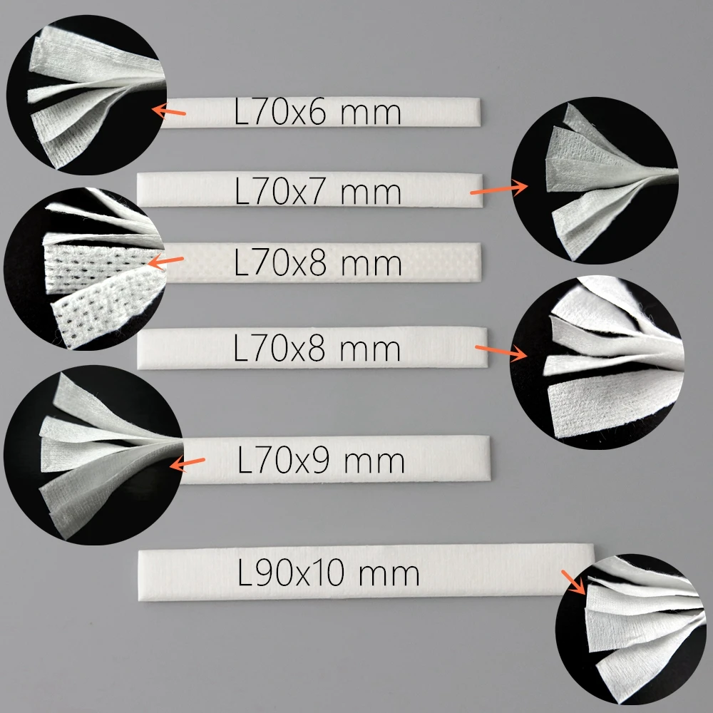 50 полосок, обычная оригинальная хлопковая полоска из органической сетки для PNP/TPP/Лия Бёрн G/RPM2/RPM3/GT Series/Z Serise RBK, набор для восстановления катушки