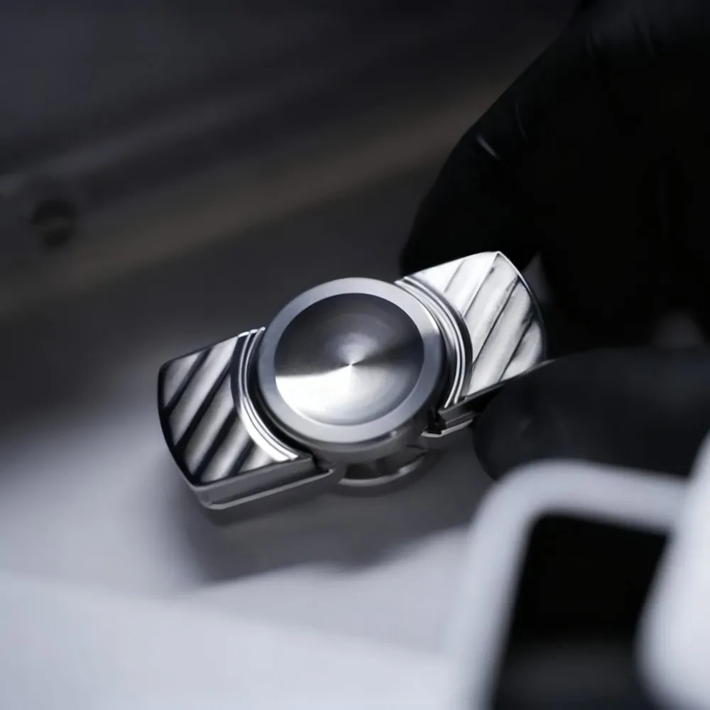 High Light EDC Moon-M2 Fidget Spinner Wolfraam Angst Relief Gadgets Fidget Speelgoed voor volwassenen Behandeling Voel tweebladige Spinner
