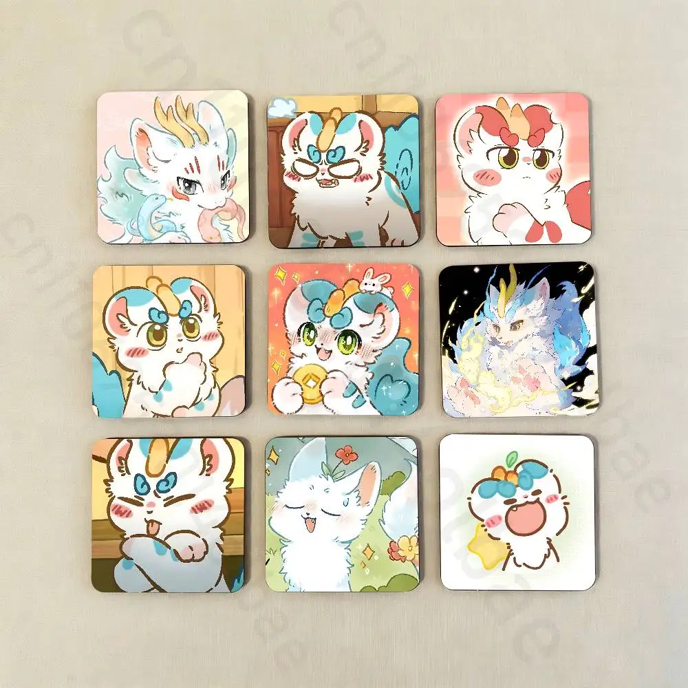 

Furry Fabulous Beasts Fridge Magnet Personalized Magnetic Durable Plastic Square Picture Surface Fridge Magnets