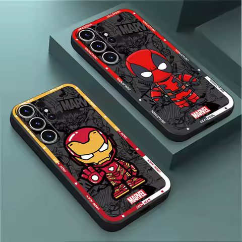 Phone Case for Samsung Galaxy S24 S22 Plus S23 S8 S9 S10e S20 FE S21 Ultra 5G S10 Marvel Spider Man Venom Cover Black Soft
