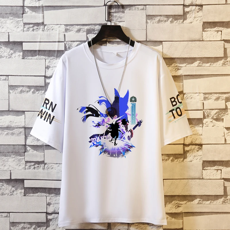 

2025 Game Anime Zenless Zone Zero Cos Astra Yao Evelyn Qingyi Zhu Yuan Etc. Unisex Loose Casual Summer Half-sleeved T-shirt