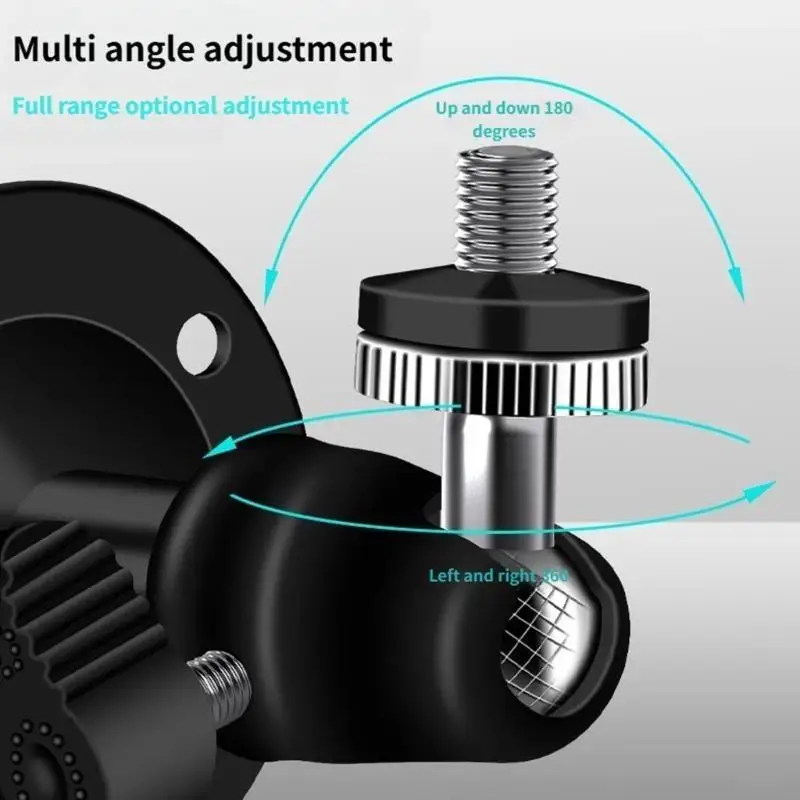Rotatable 360 Degree Metal Wall Mount Bracket for CCTV Cameras Universal Fit 