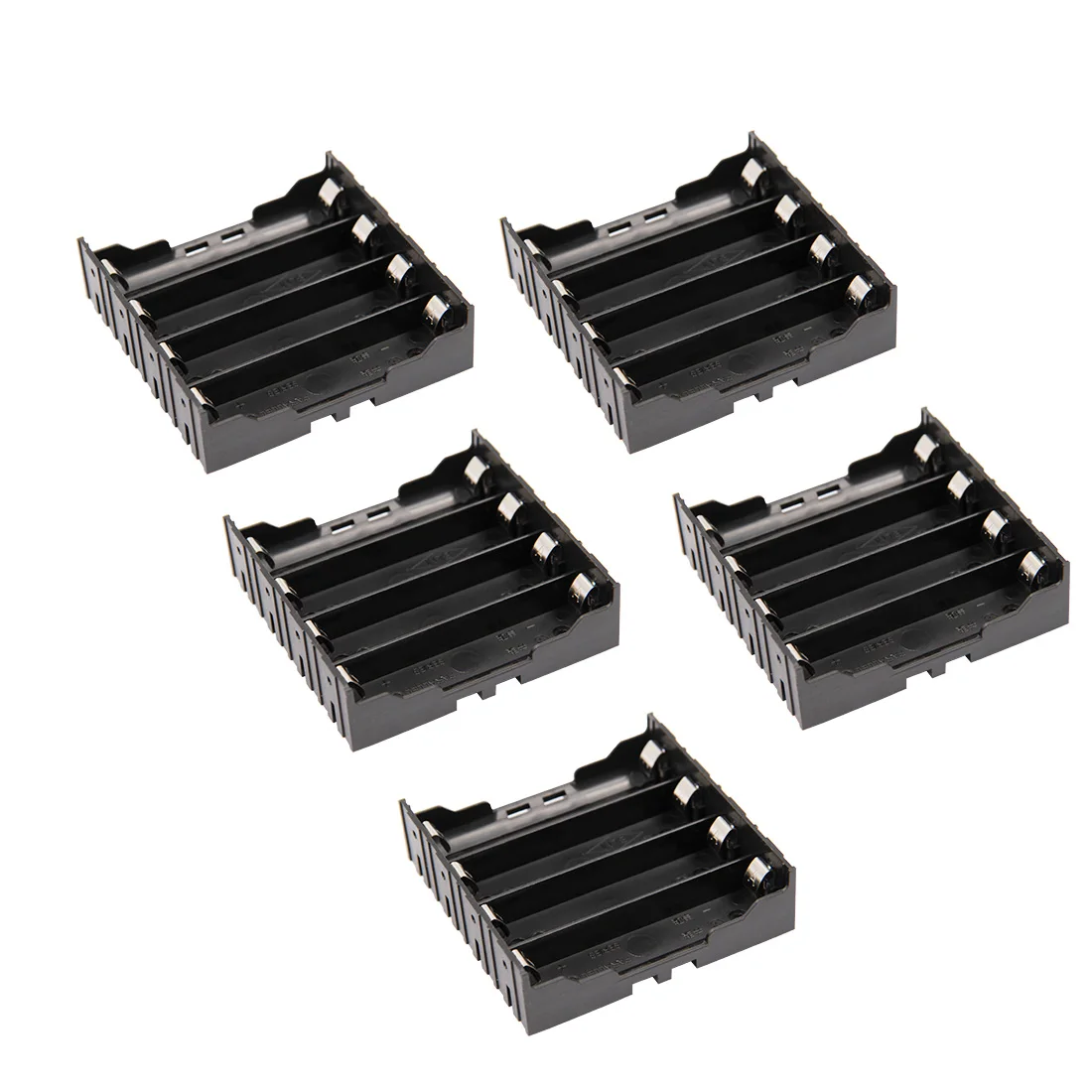 New Black DIY 1/2/3/4 Section Plastic Battery Case Holder Storage Box For 18650 Rechargeable Battery 3.7V DIY