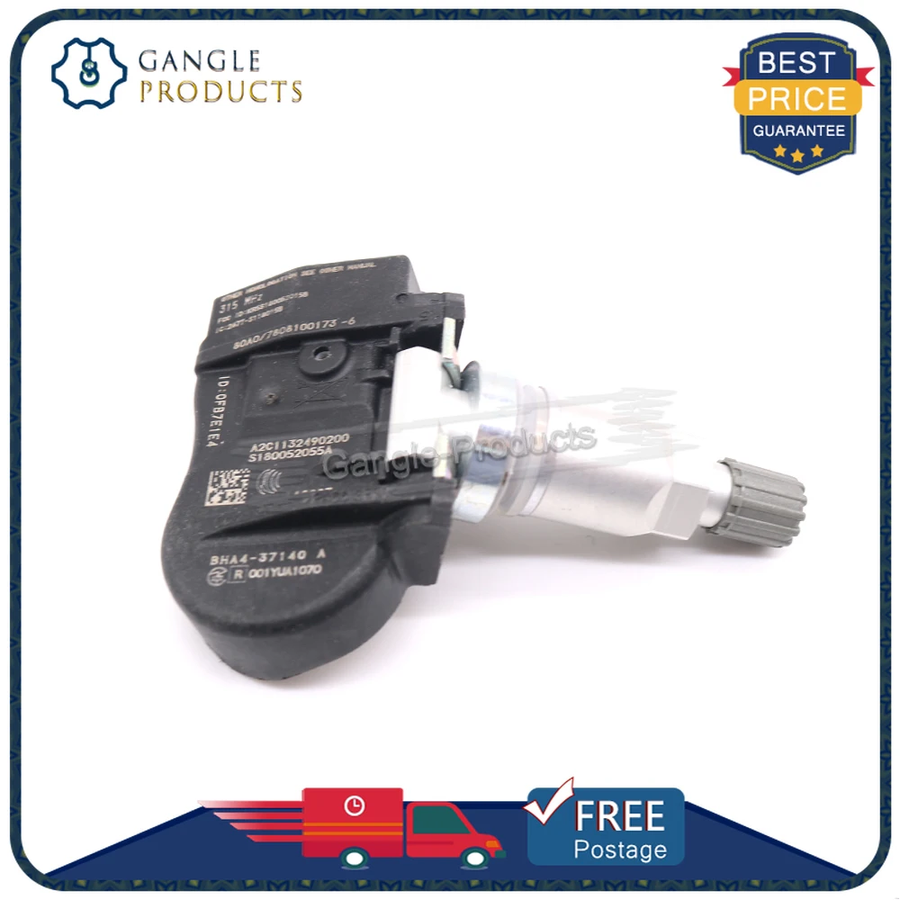 BHA437140A-Sensor de supervisión de presión de neumáticos, dispositivo TPMS para Mazda 2, 3, 5, piezas, BHA4-37-140A, CX-3, CX-5, CX-7, 315MHZ, CX-9, 1/4 RX-8