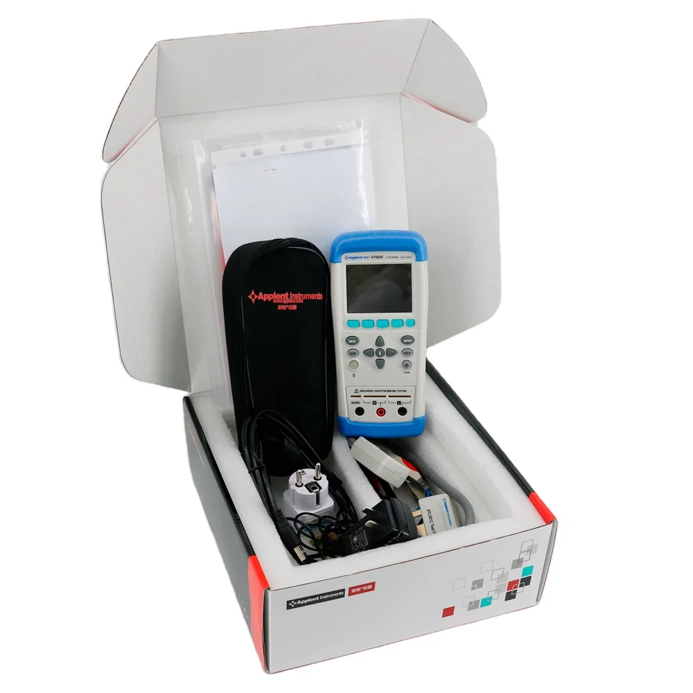 AT826 휴대용 디지털 LCR 미터 휴대용 LCR 디지털 전기 브리지 정확도 0.2 신호 레벨 0.6Vrms