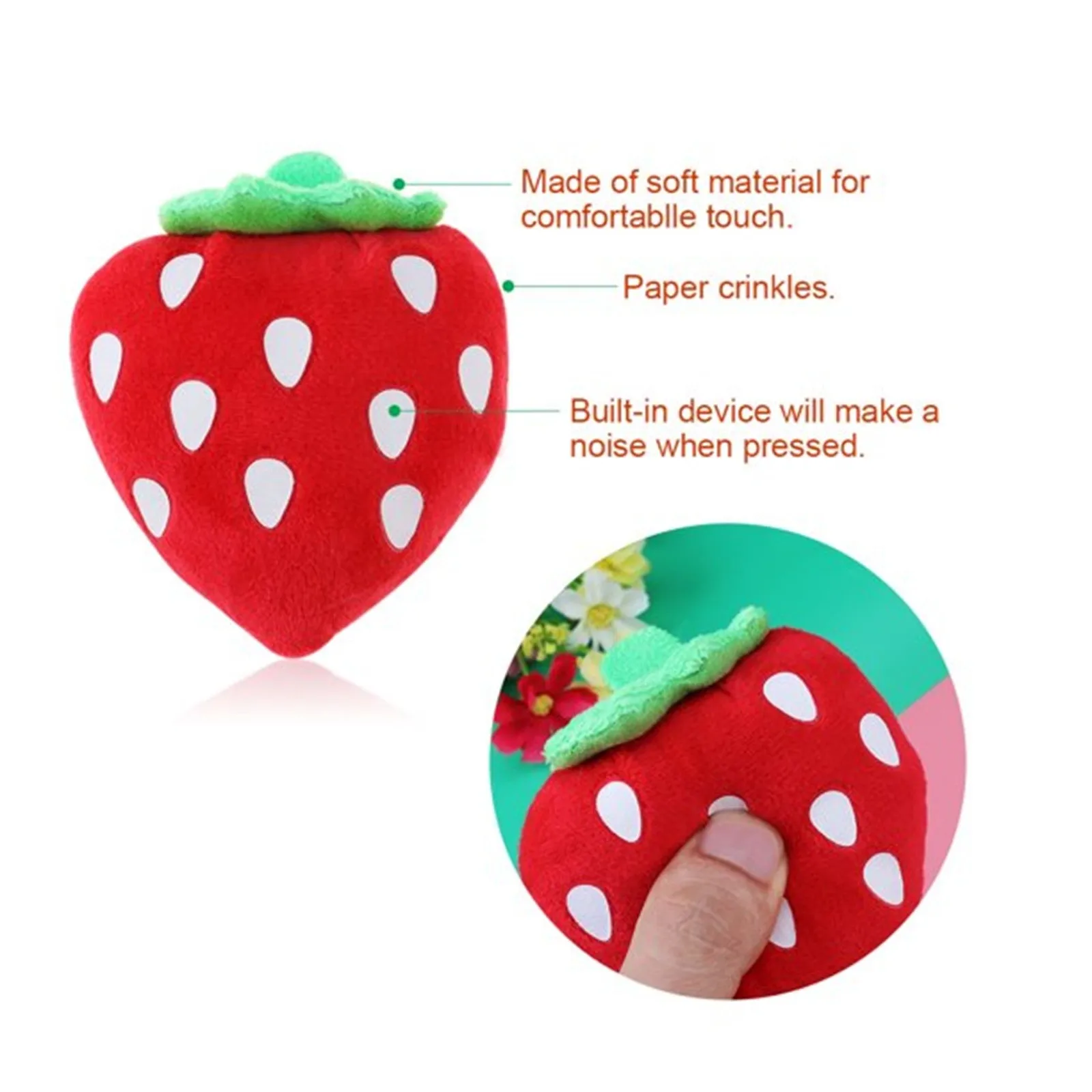 Игрушки для собак для маленьких собак Фрукты и овощи Плюшевые игрушки для щенков Плюшевые игрушки Jugetes Para Perros Милые игрушки для собак (упаковка из 5 шт.)