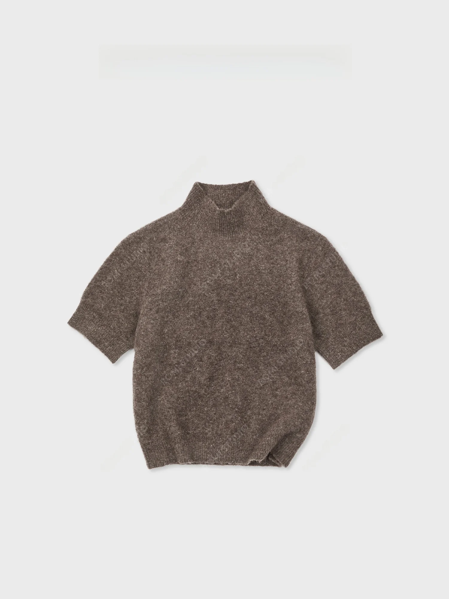 

Romi Studio Simple Old Money Camere Wool Blend Soft Cozy Stand Collar Sweater RWCWSY6988 Women's Knittedwear