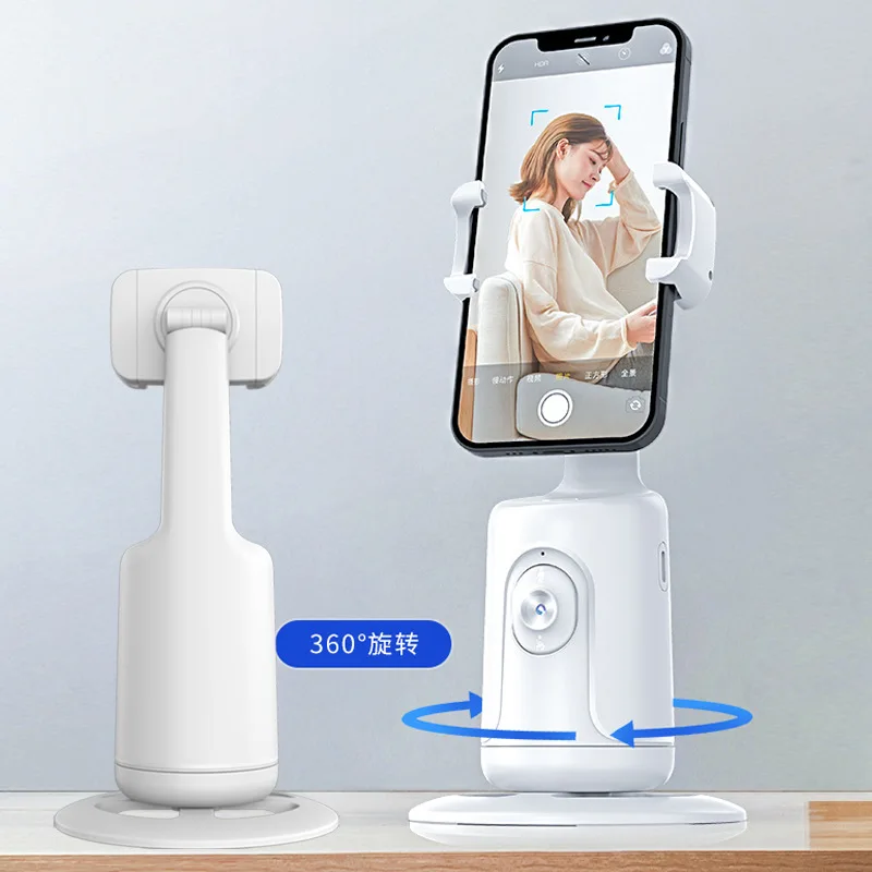 Follow-up PTZ P01 Intelligent AI Facial Recognition 360 ° Mobile Phone Holder Stabilizer Live Photography Automatic Tracking 3
