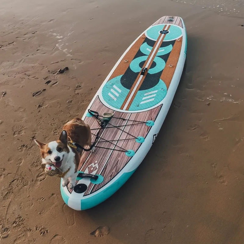 Double-layer parent-child paddleboard, all-purpose paddleboard, beginner paddleboard, inflatable surfboard, leisure paddleboard