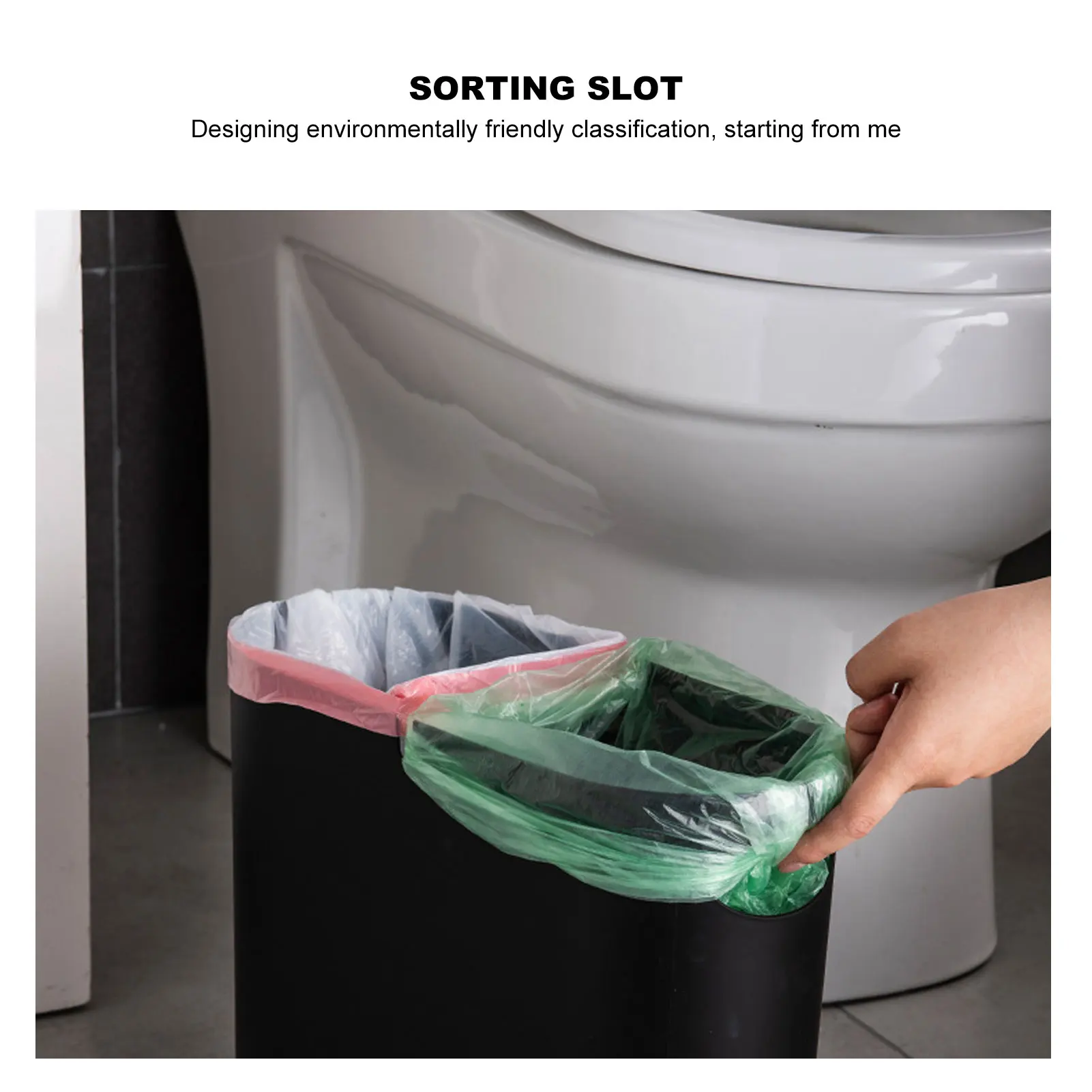 Garbage Container Bin Plastic Trash Can with Press Type Lid Big White Garbage Container Bin for Bathroom Bedroom Kitchen Office