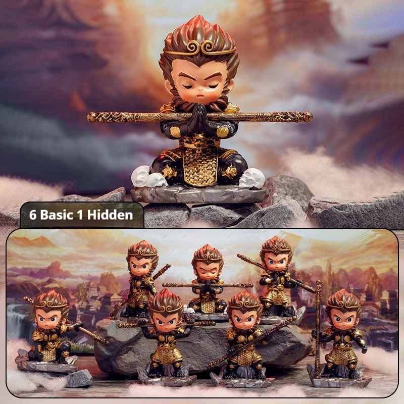 

Cool Blackshen Talk Monkey Blind Box Game Accessories Creative Art Collectible Figurine Desktop Trendy Play Decorative Ornaments