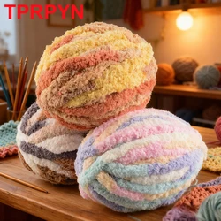 1Pc 250g Chunky Yarns for Knitting and Crochet Blanket Cushion Multicolor Chenille Thick Line Soft Warm Crochet Yarn Scarf Line