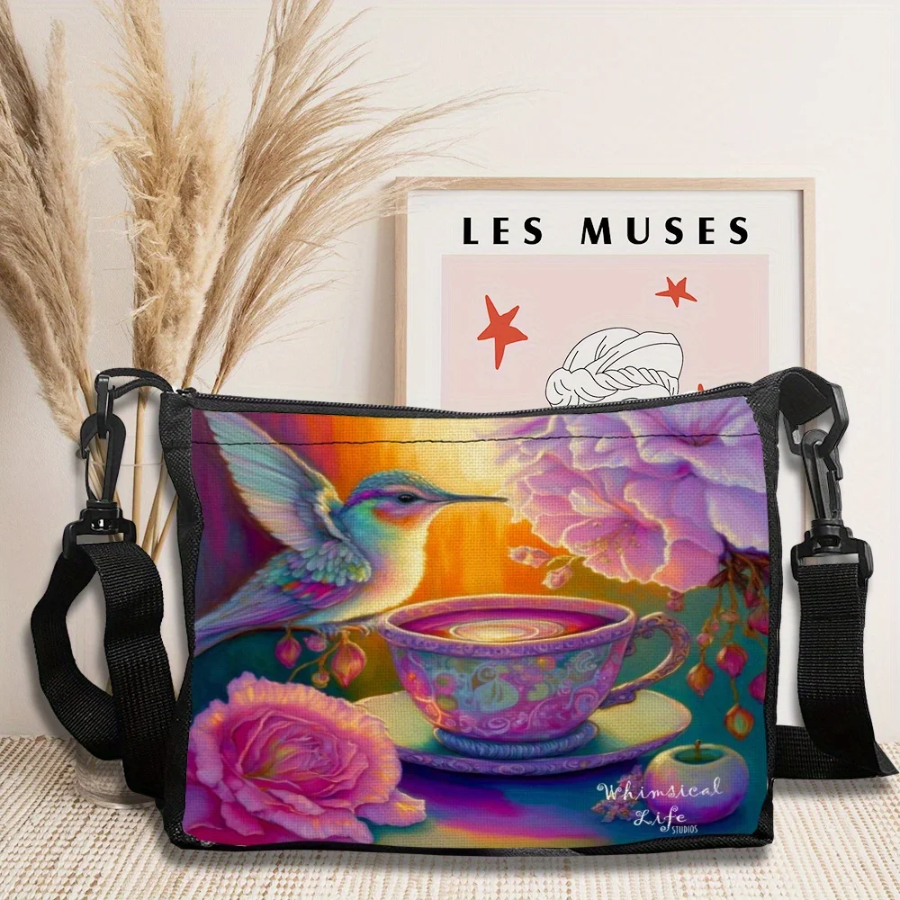 

Bird Art, Popular Surreal Bird Art Fashionable Unique Shoulder Bag Design, Bringing A Spring-like Fresh Atmosphere,Crossbody Bag