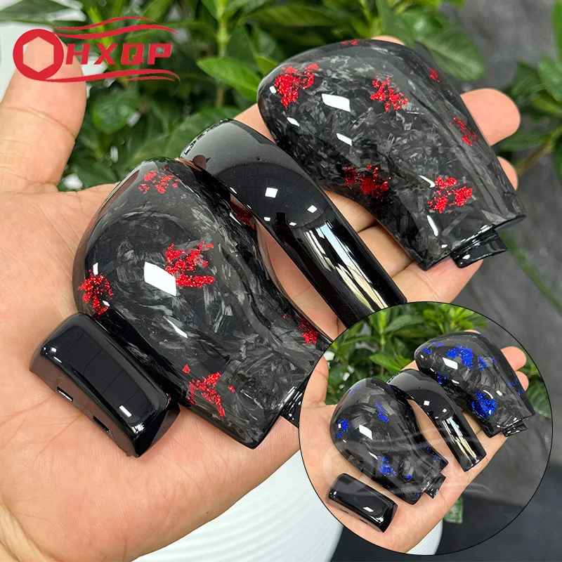 Customized Forged Carbon Fiber Side Cover Shift Gear Head Suitable for Volkswagen Passat CC Golf