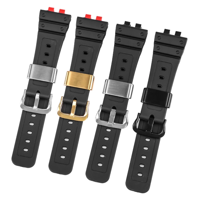 Resin silicone watch band For Casio GMW-B5000 Gmw b5000 GM-B2100 strap Sports Waterproof Black Rubber Bracelet Watch Accessories