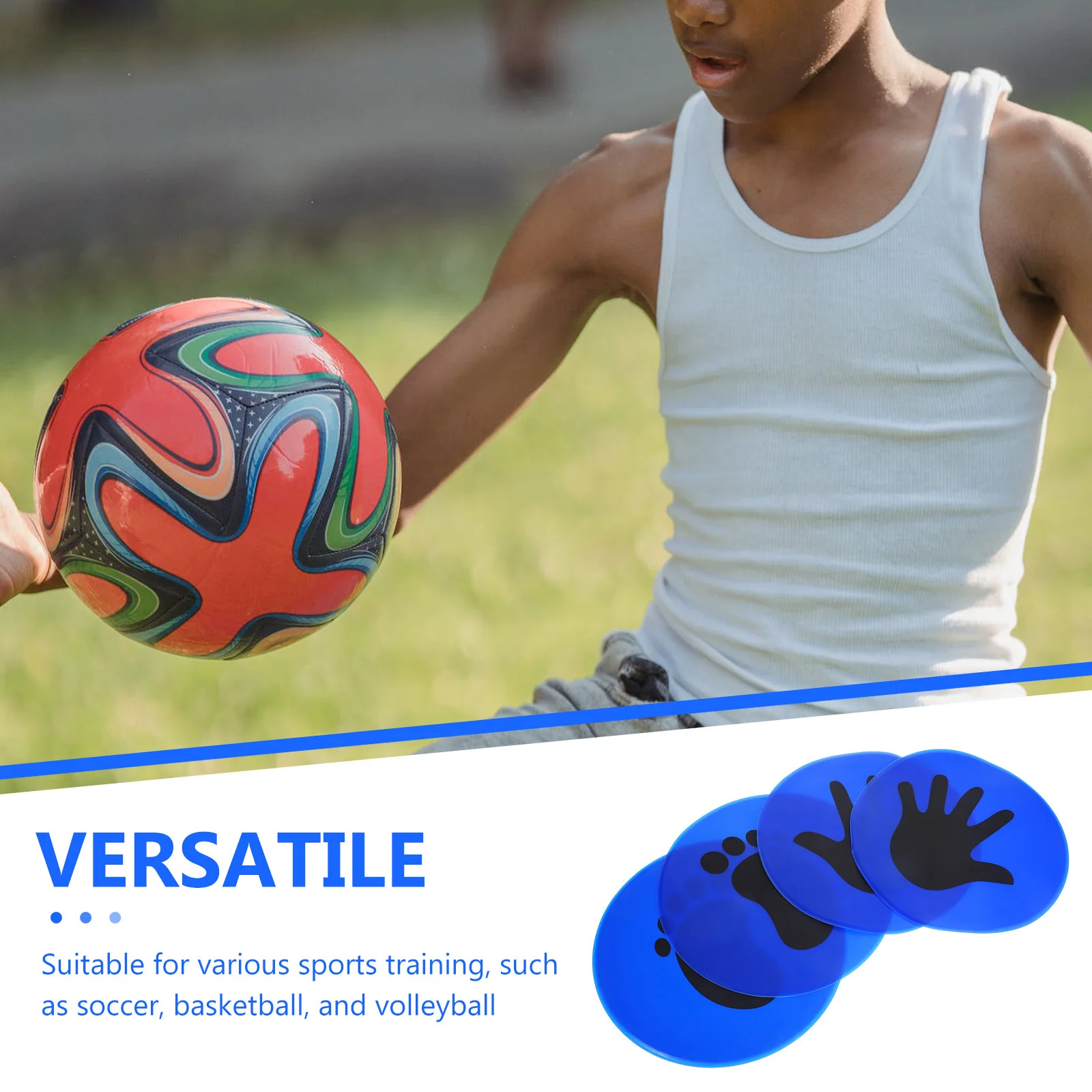 

Football Floor Pad Bright Color Soccer Skill Development Tool Outdoor Spot Markers Soccer Training Supplies Agility