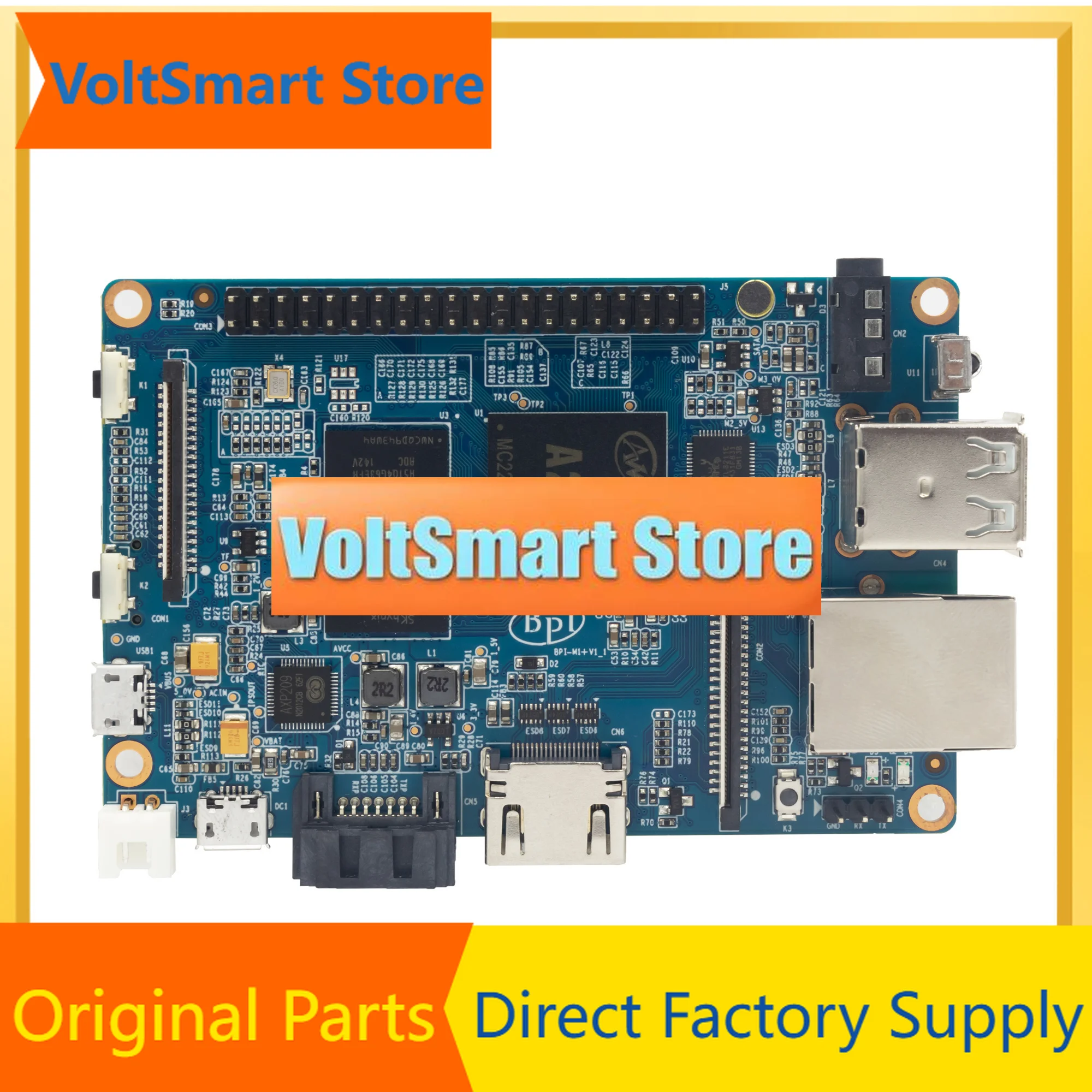 VoltSBanana Pi BPI-M1+ SET with Acrylic Allwinner A20 Dual-core 1 GB DDR3 Support Wifi SATA IR DSI Run Android 4.4 Lubuntu Open