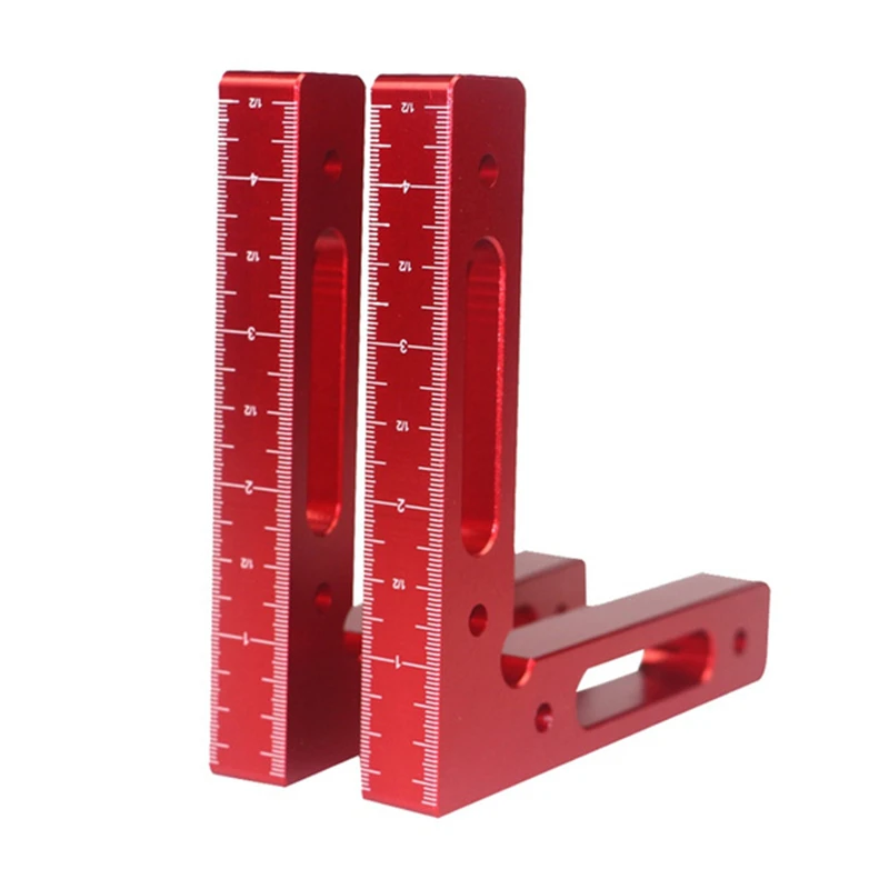 Alumínio Alloy Posicionamento Grampos para Carpintaria Posicionamento Régua 90 Graus Precise Clamping Square Direito Ângulo Grampos Canto Posicionamento Fixture