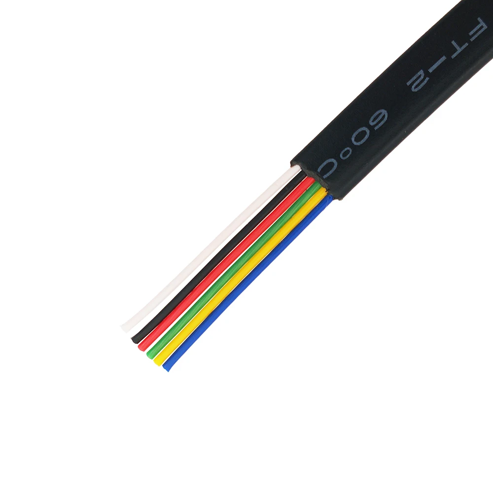 

20 meters RJ11 Cable 24AWG 6-Core Black PVC sheath flat cable wire for RJ12 6P6C telephone Cable