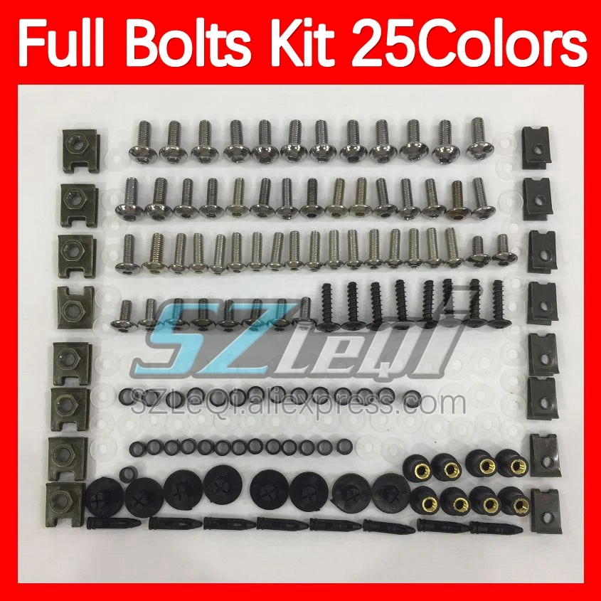 Fairing Bolts Full Screw Kit For BMW K1200S K1200 S K 1200 S K 1200S 05 06 07 08 2005 2006 2007 2008 Body Bolt Screws Nuts 268ps