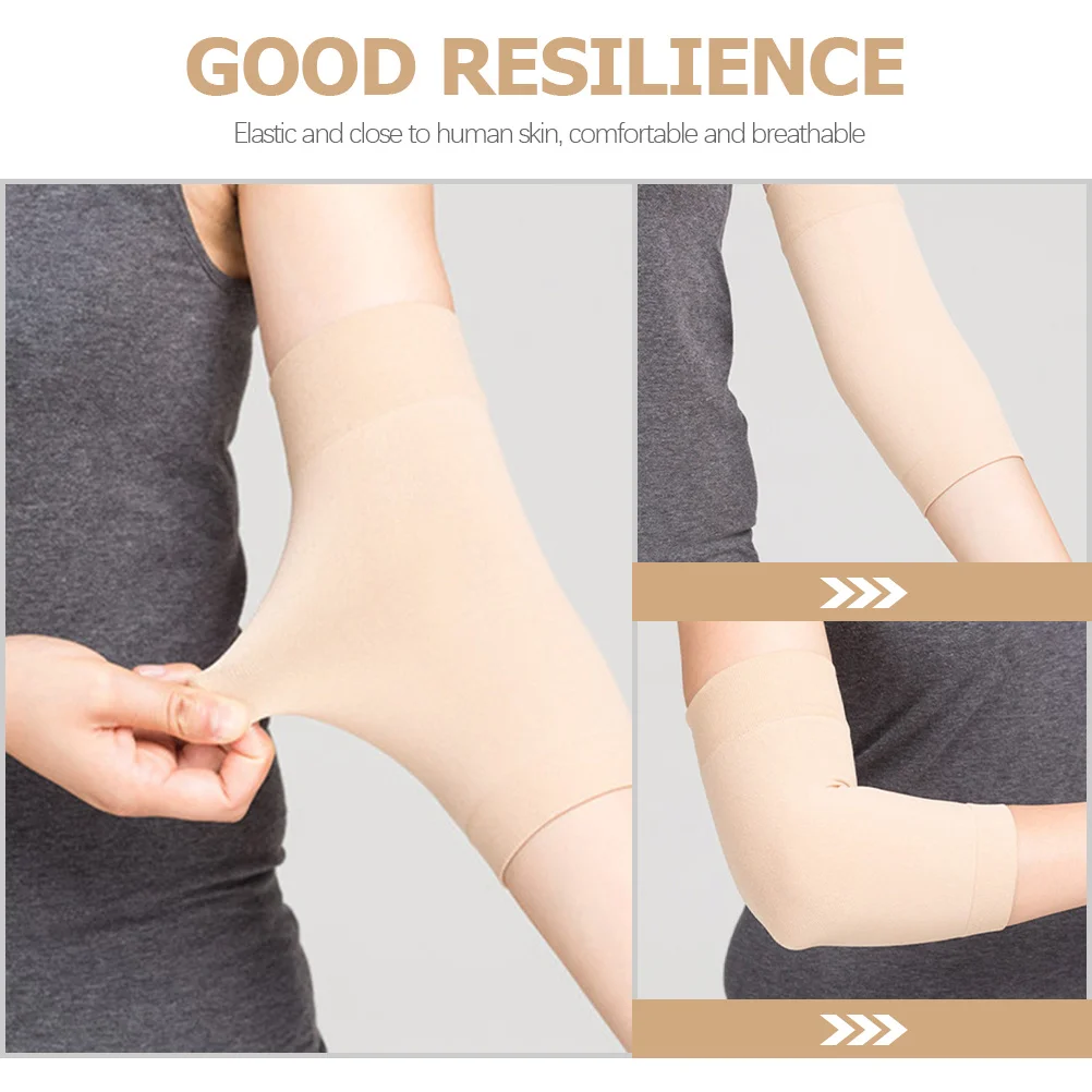 

2Pairs Sun Protection Elbow Sleeves Elastic Breathable Support for Sports Outdoor Activities Women Elbow Brace Comfortable Arm