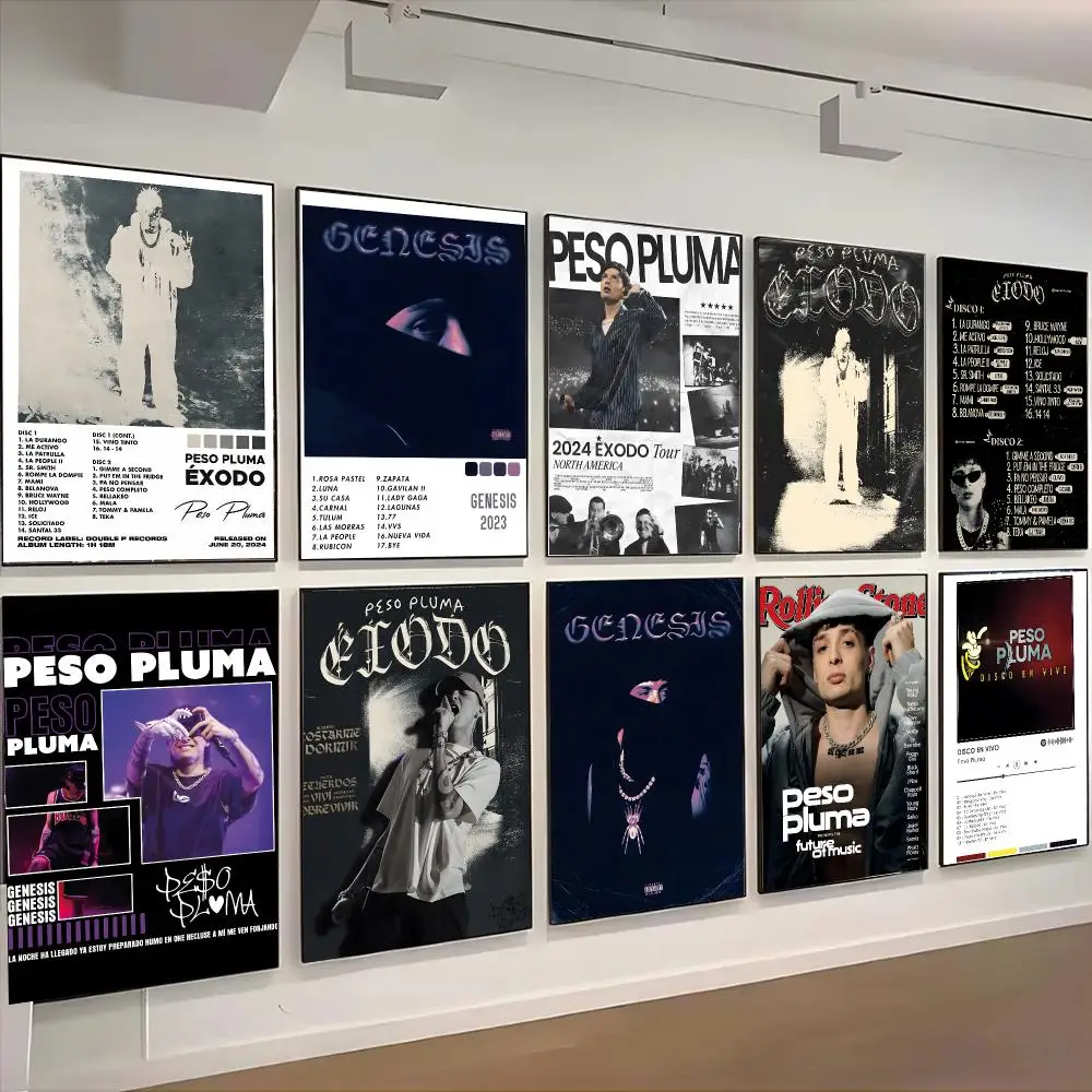 Peso Pluma Singer Regional Poster Living Room Bedroom Party Bar Decor Moisture-proof Art Wall Painting