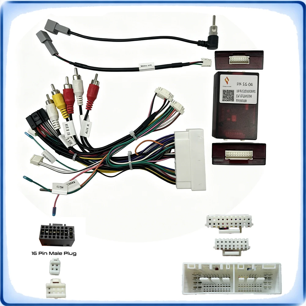 Car Radio Wiring Harness with CANBUS Decoder for Hyundai Verna 2017 Kia Carnival 2017 Plug and Play Adapter
